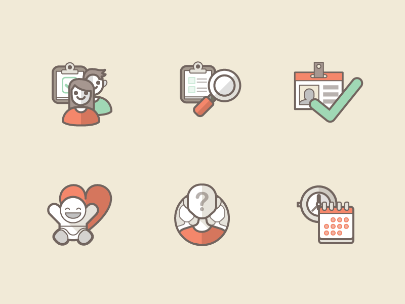 800x600 Childcare Service Icon Set