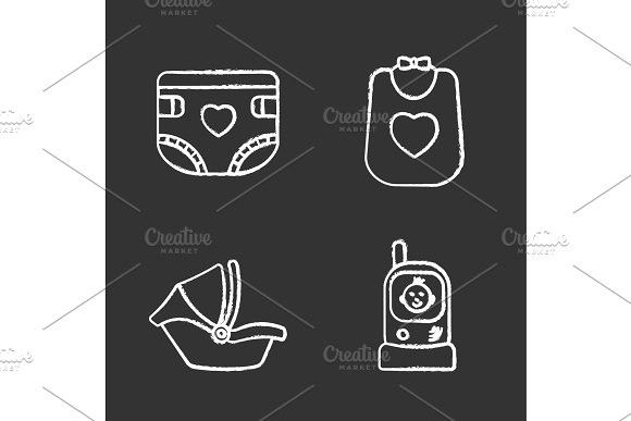 580x387 Childcare Chalk Icons Set Chalkboard Graphic Design Icon Set