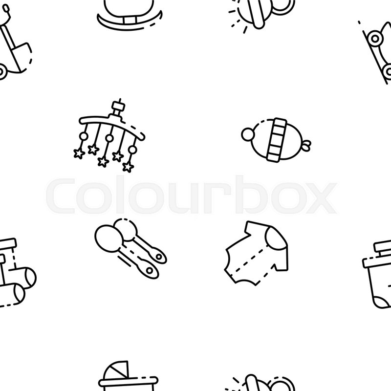 800x800 Childhood Icon Outline Childhood Stock Vector Colourbox