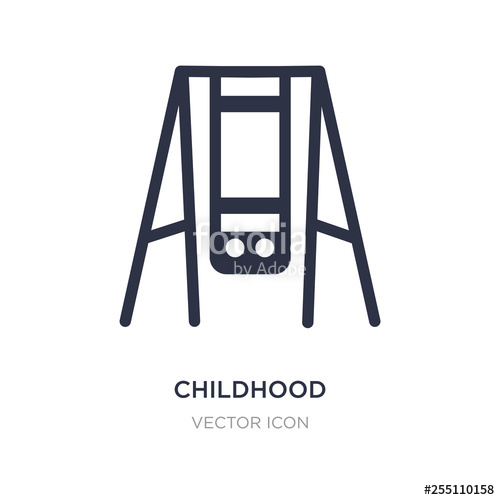 500x500 Childhood Icon On White Background Simple Element Illustration