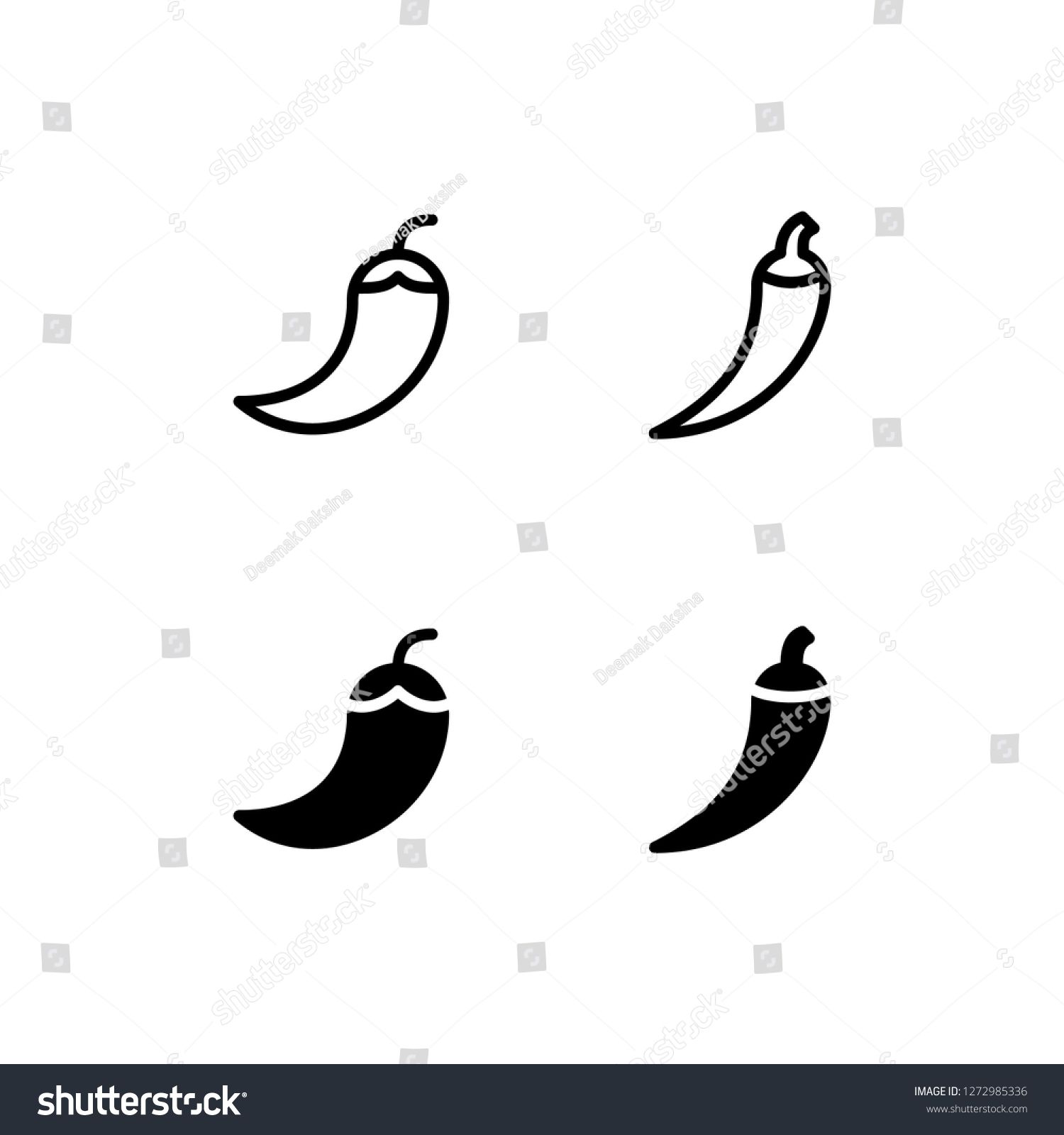 1500x1600 Chili Icon Design Chili, Pepper, Spice, Spicy, Vegetable, Icon