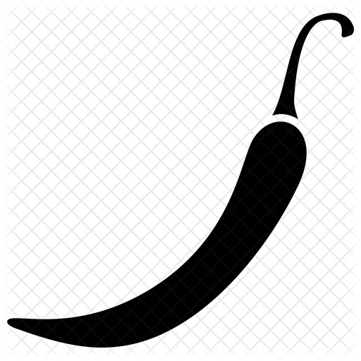 512x512 Chili Pepper Icon Of Glyph Style