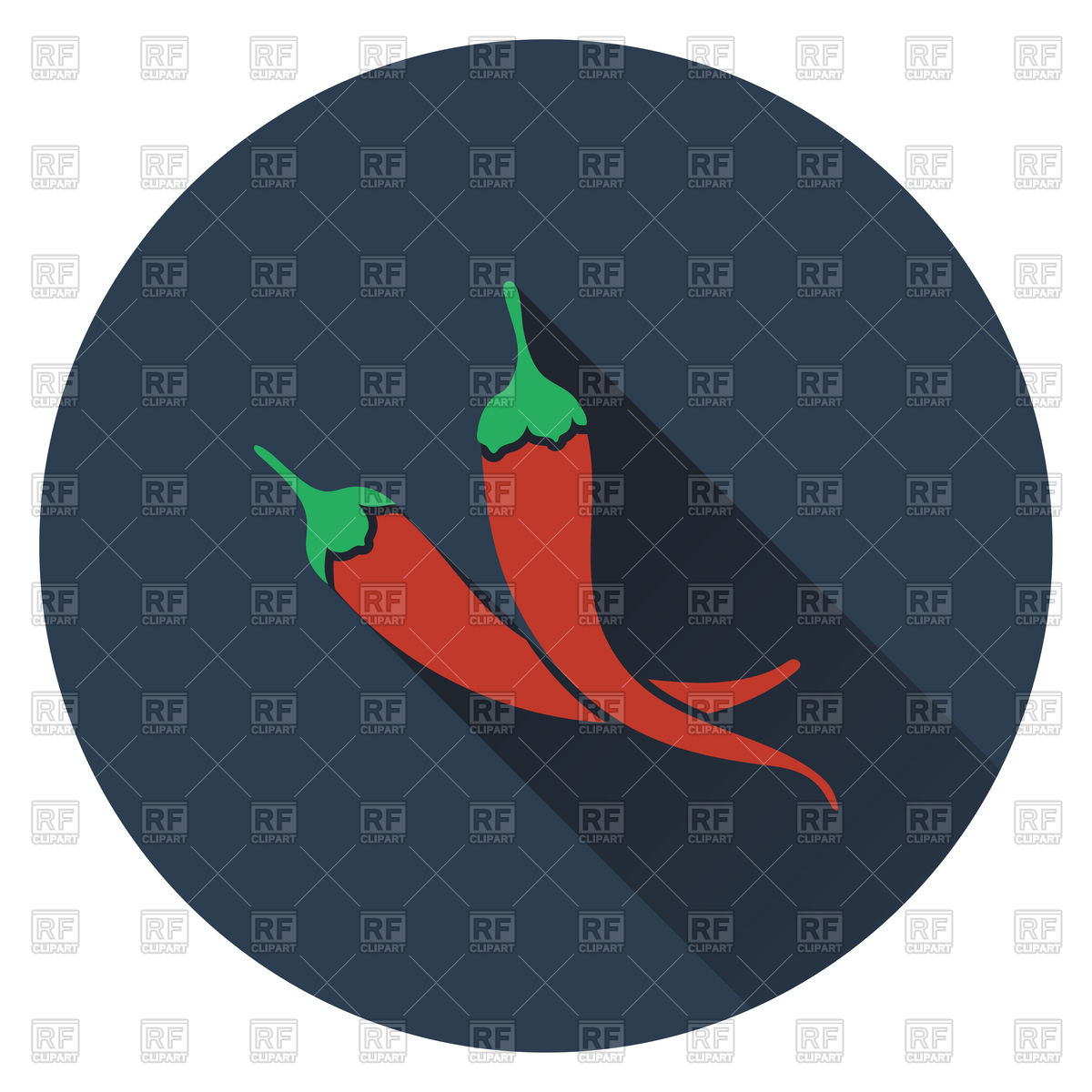 1200x1200 Flat Design Of Chili Pepper Icon Vector Image Of Food