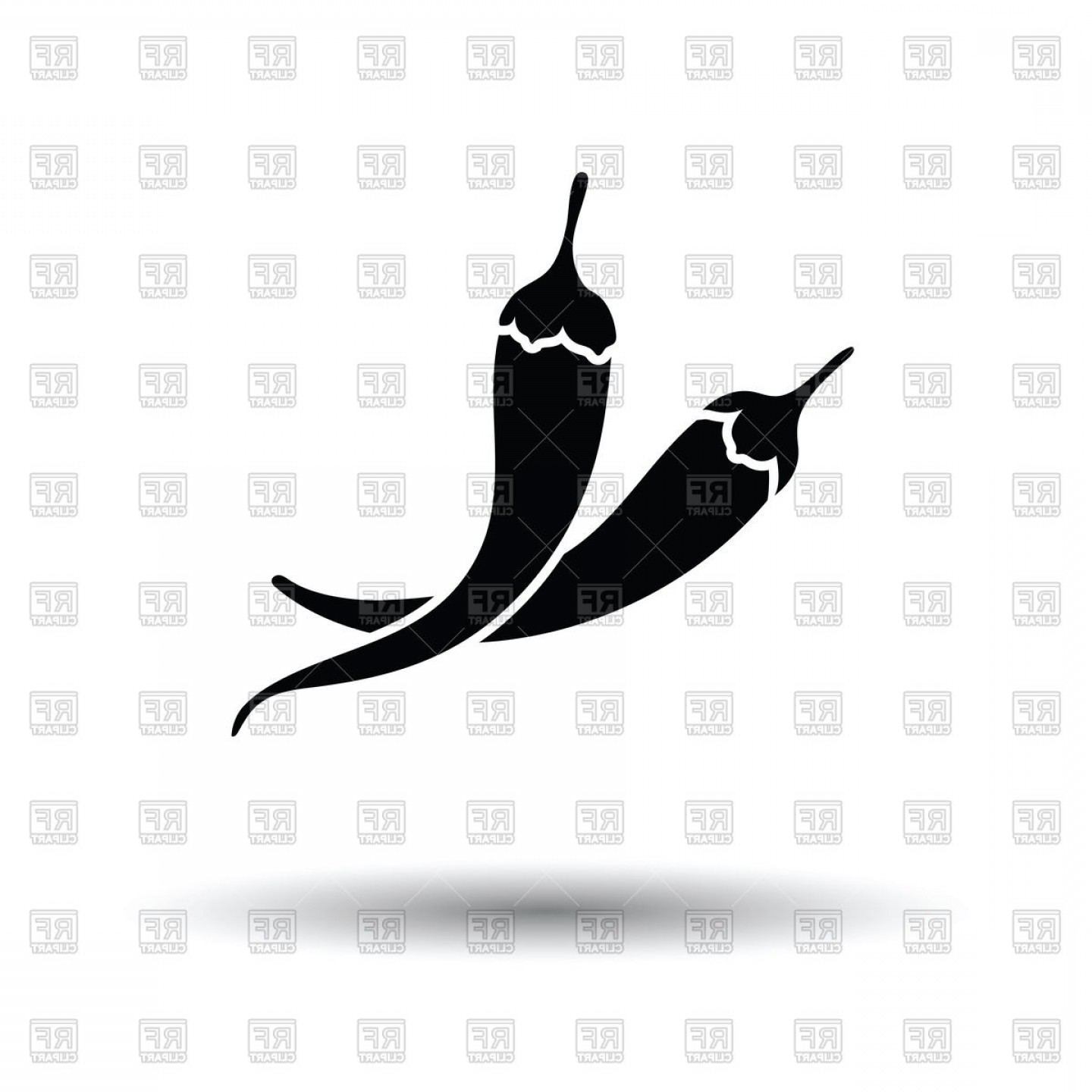 1440x1440 Chili Pepper Icon Vector Clipart Catchsplace