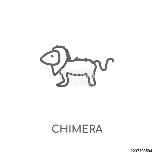 500x500 Chimera Linear Icon Modern Outline Chimera Logo Concept On White