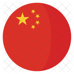 256x256 China Flag Icon Of Flat Style