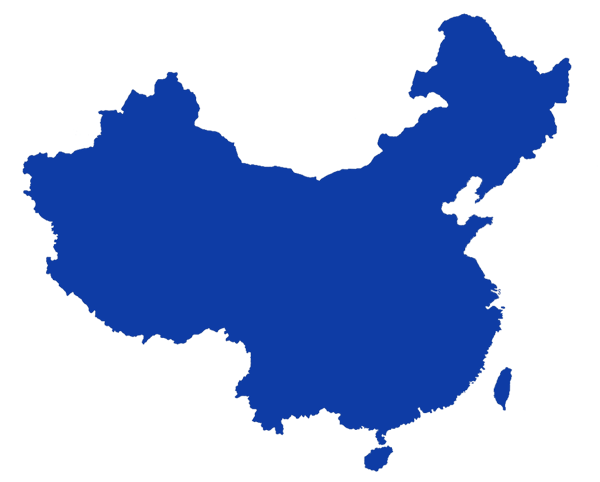 600x482 Blue China Map Icon
