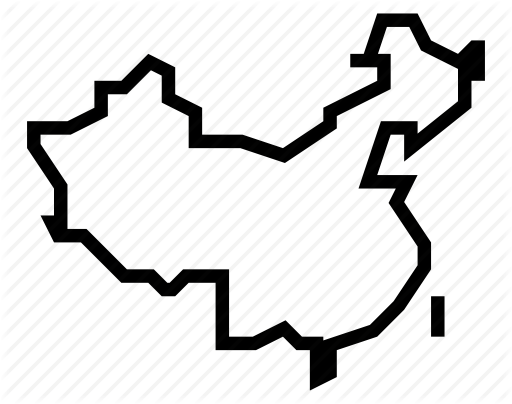 512x404 China, Map Icon