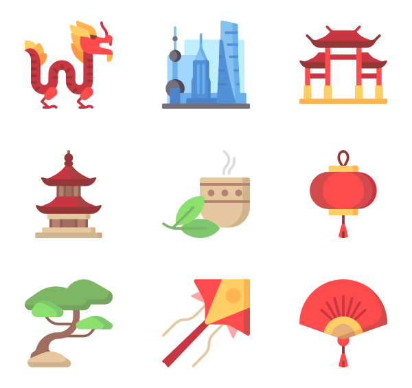 600x564 China Flag Icons