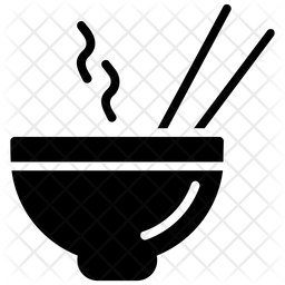 256x256 Chinese Food Icon Of Glyph Style