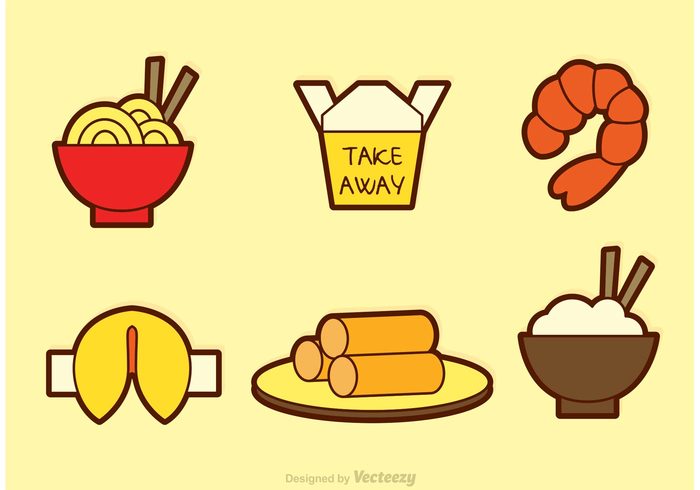 700x490 Chinese Food Vector Icons