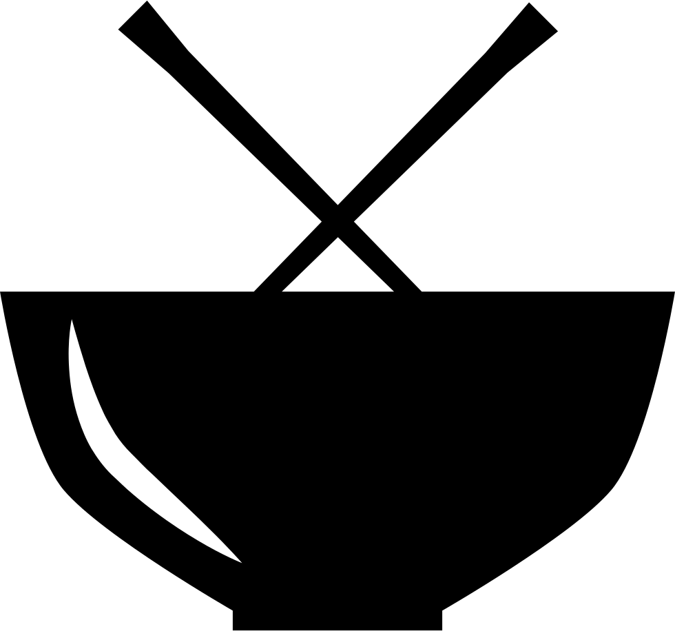 980x916 Chinese Food Bowl From Side View And Chopsticks Png Icon Free