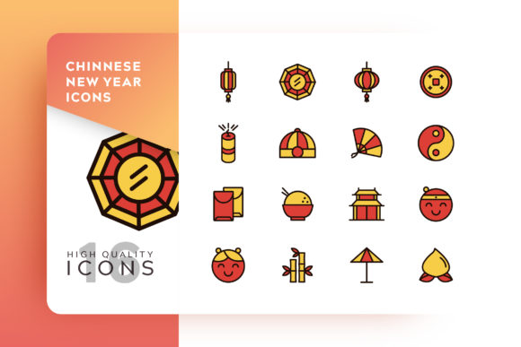 580x387 Chinese Icon Pack Graphic
