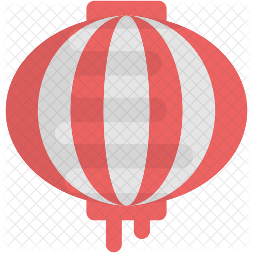 512x512 Chinese Lantern Icon Of Flat Style