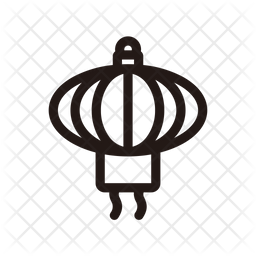 256x256 Chinese Lantern Icon Of Line Style