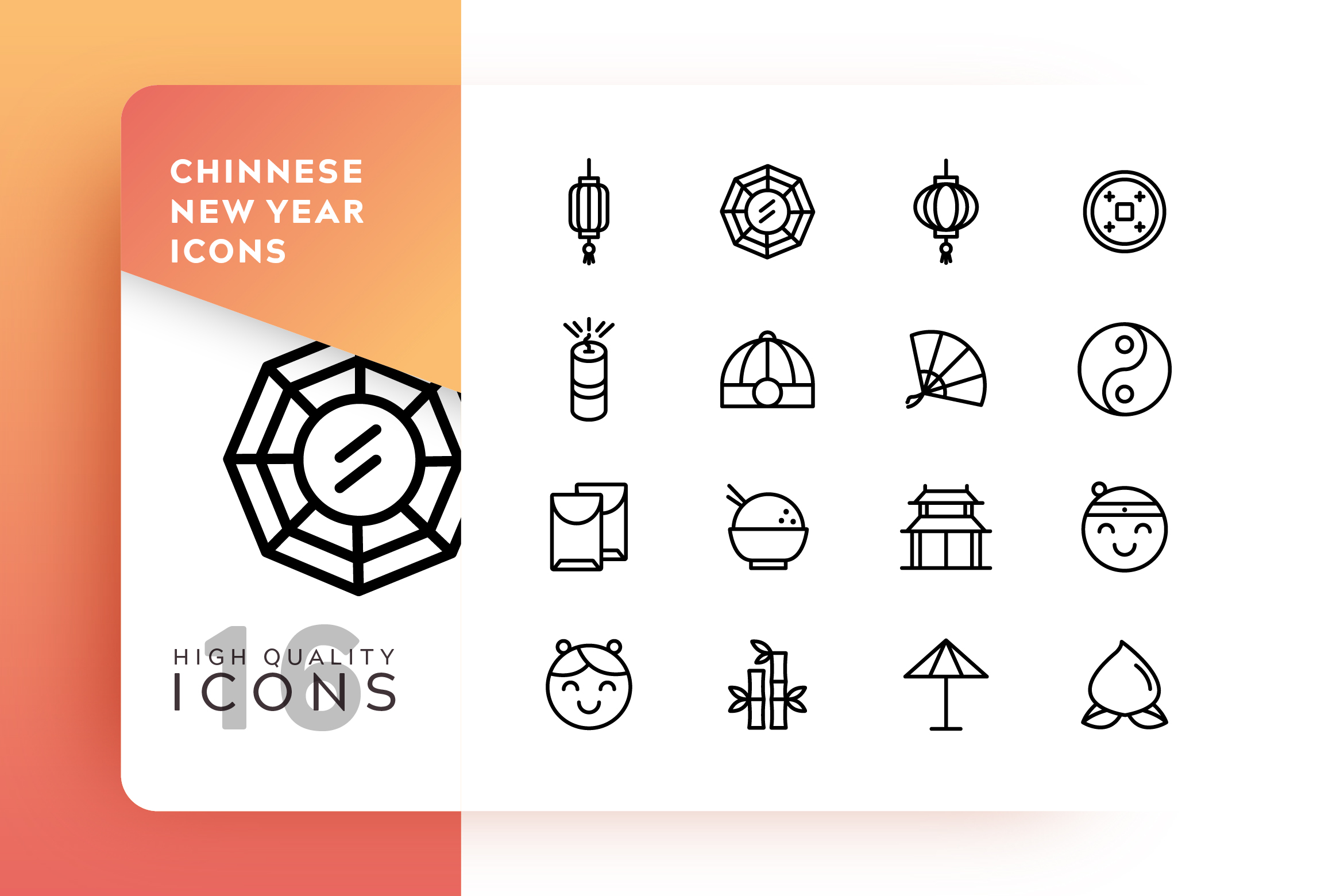 2340x1560 Chinese New Year Icon Pack Graphic