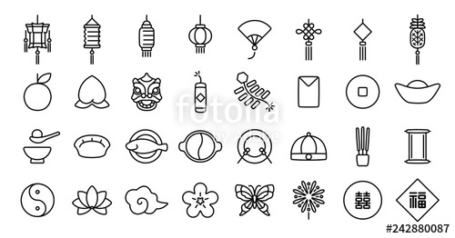 500x262 Chinese New Year Icon Set