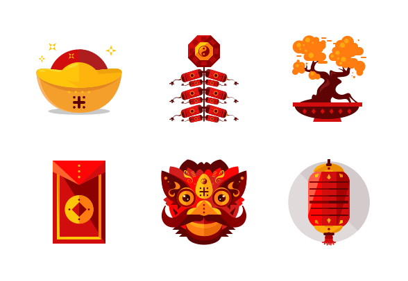 588x406 Chinese New Year Icons