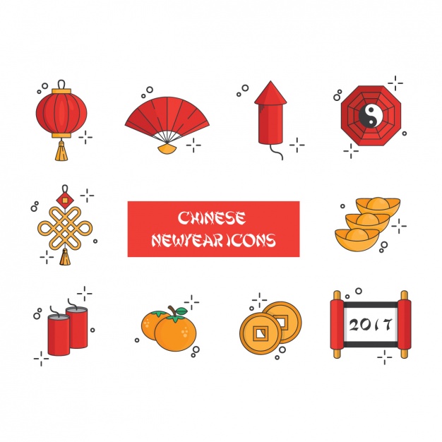 626x626 Chinise New Year Icons Vector Free Download