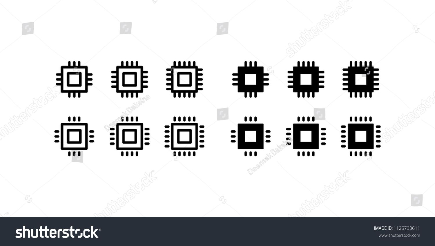 Chip Icon at Vectorified.com | Collection of Chip Icon free for ...
