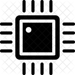 256x256 Chip Icon Of Glyph Style