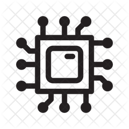 256x256 Chip Icon Of Line Style