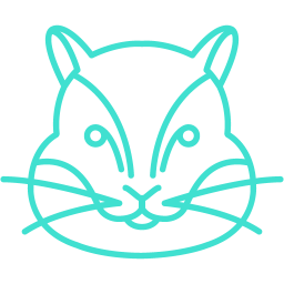 256x256 Free Turquoise Chipmunk Icon