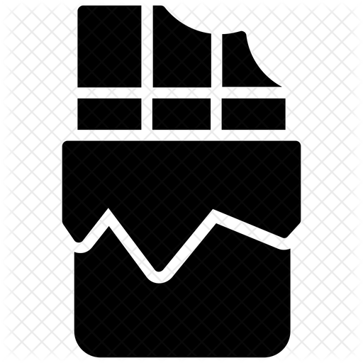 512x512 Chocolate Bar Icon Of Glyph Style