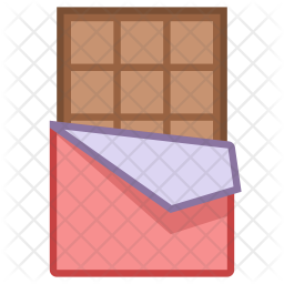 256x256 Chocolate Bar Icon Of Colored Outline Style