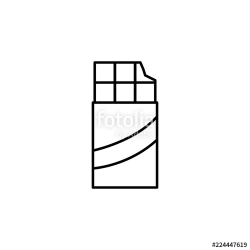 500x500 Chocolate Bar Icon Element Of Fast Food For Mobile Concept