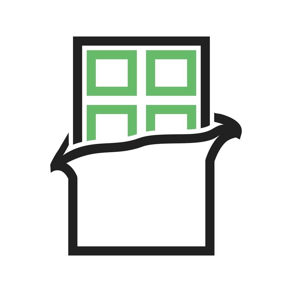 1024x1024 Chocolate Line Green Black Icon