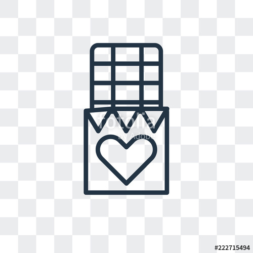 500x500 Chocolate Icon Isolated On Transparent Background Modern