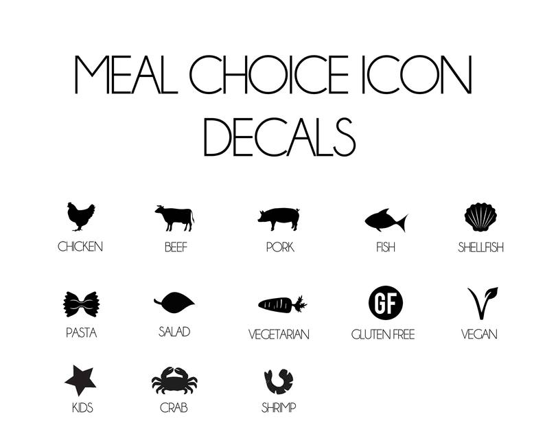 794x613 Set Of Meal Choice Icon Stickers Meal Choice Stickers Etsy