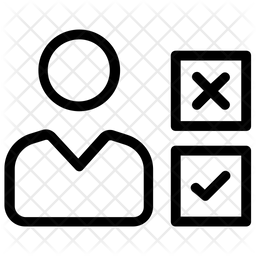 256x256 Candidate Choice Icon Of Line Style