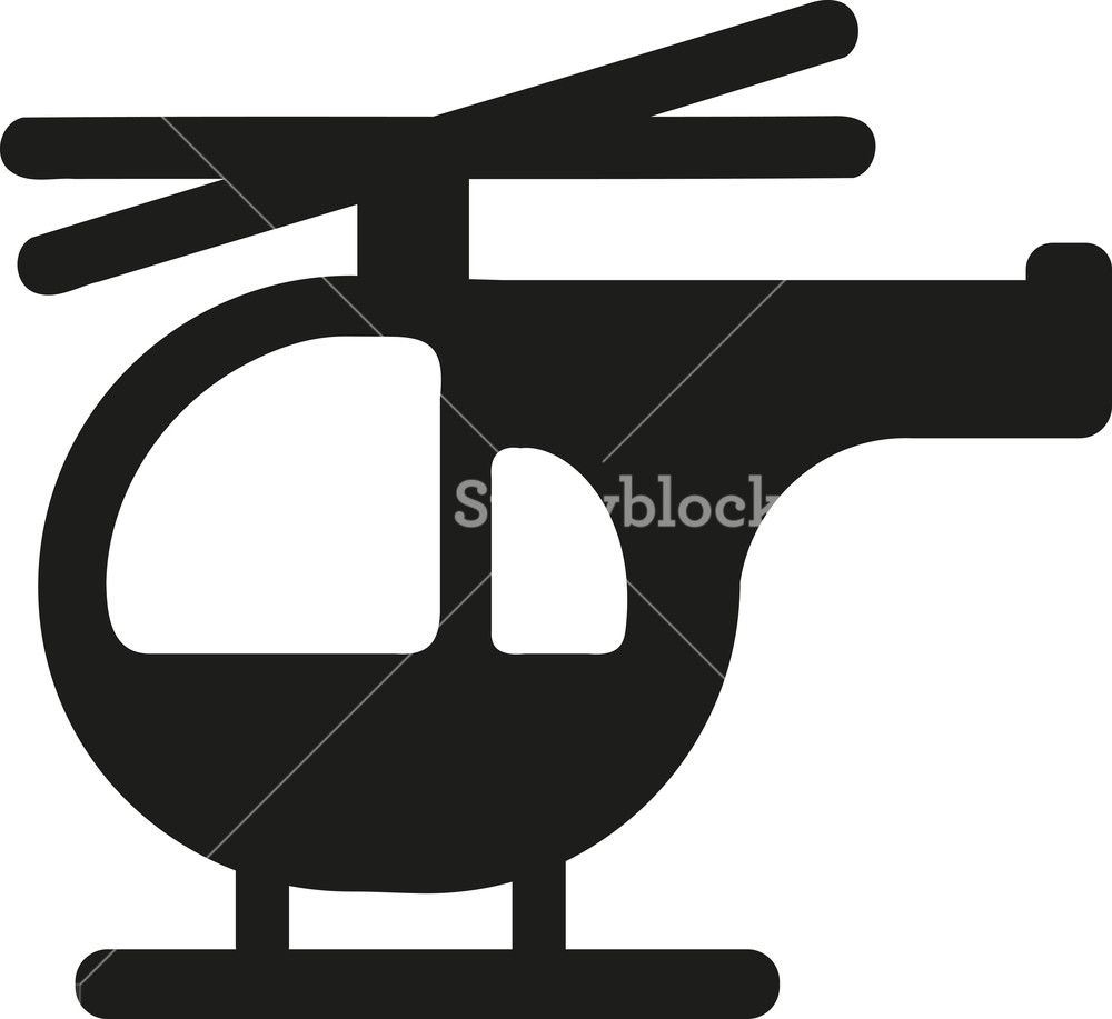 1000x917 Helicopter Icon Chopper Royalty Free Stock Image