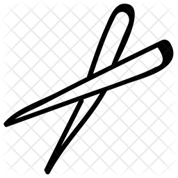 256x256 Chopsticks Icon Of Doodle Style