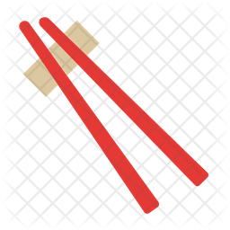 256x256 Chopsticks Icon Of Flat Style