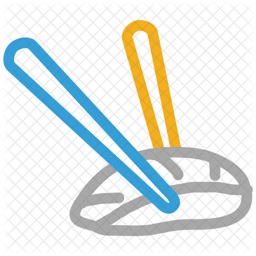 512x512 Chopsticks Icon Of Line Style