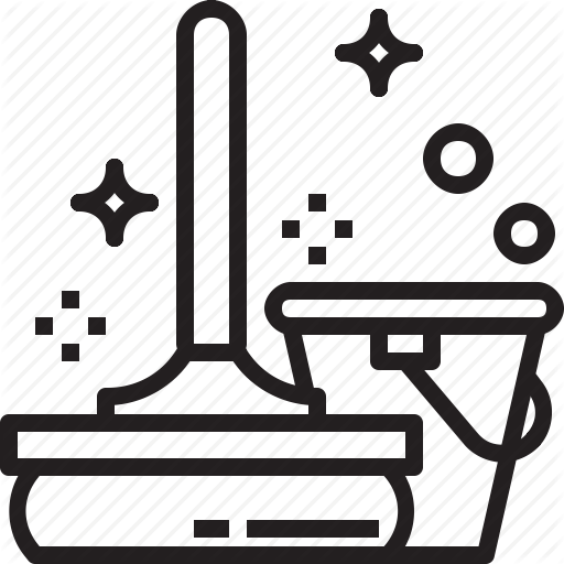 512x512 Bucket, Chore, Clean, Cleaning, Mop, Wash Icon