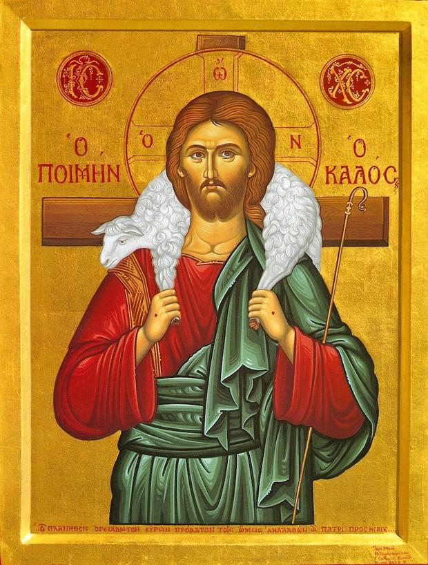 620x818 Greek Orthodox Icon Of Christ The Good Shepherd