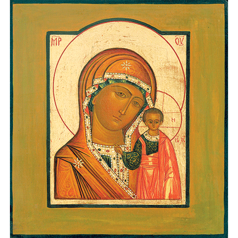 480x480 Blessed Virgin Mary And Christ Icon