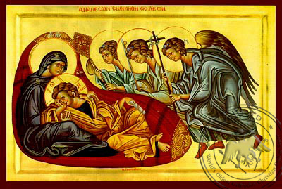 400x269 Christ Anapeson Reclining Infant Jesus