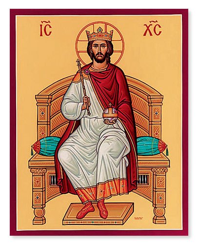 406x502 Christ The King Icon, Monastery Icons