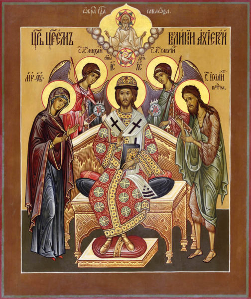 504x600 Christ Enthroned With Deisis Damascene Gallery