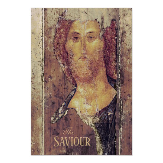 Andrei Rublev The Saviour Christ The Redeemer Icon Poster 540x540 Andrei Rublev The Saviour Christ The Redeemer Icon Poster