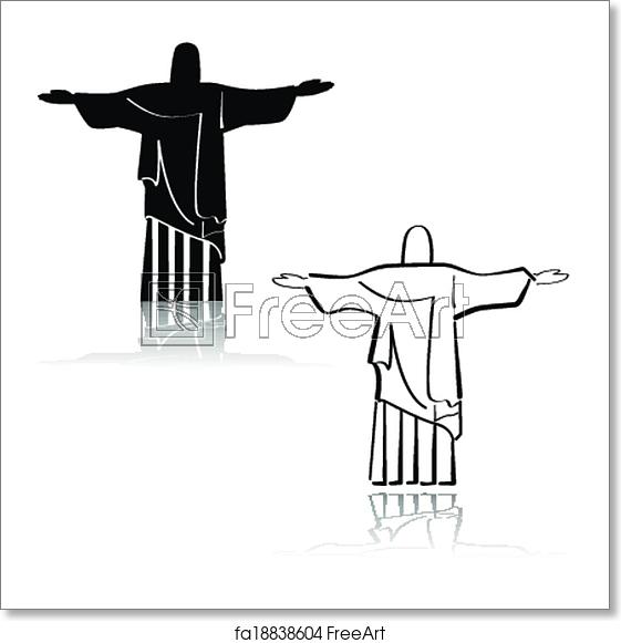 Free Art Print Of Christ The Redeemer Concept Illustration 561x581 Free Art Print Of Christ The Redeemer Concept Illustration