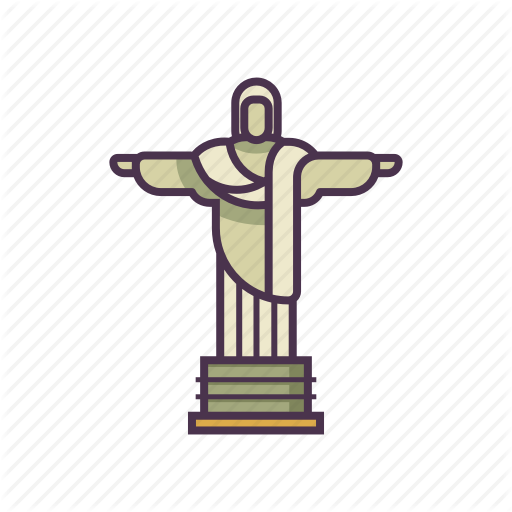 Brazil, Christ The Redeemer, Landmark, Statue Icon 512x512 Brazil, Christ The Redeemer, Landmark, Statue Icon