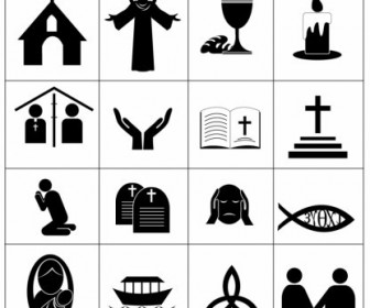 336x280 Vector Black Christian Faith Icons Icon Vector Graphics