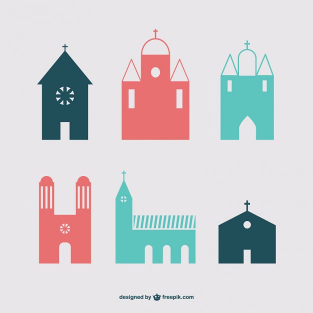 626x626 Christian Buildings Icon Set Vector Free Download
