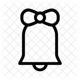 256x256 Christmas Bell Icon Of Line Style